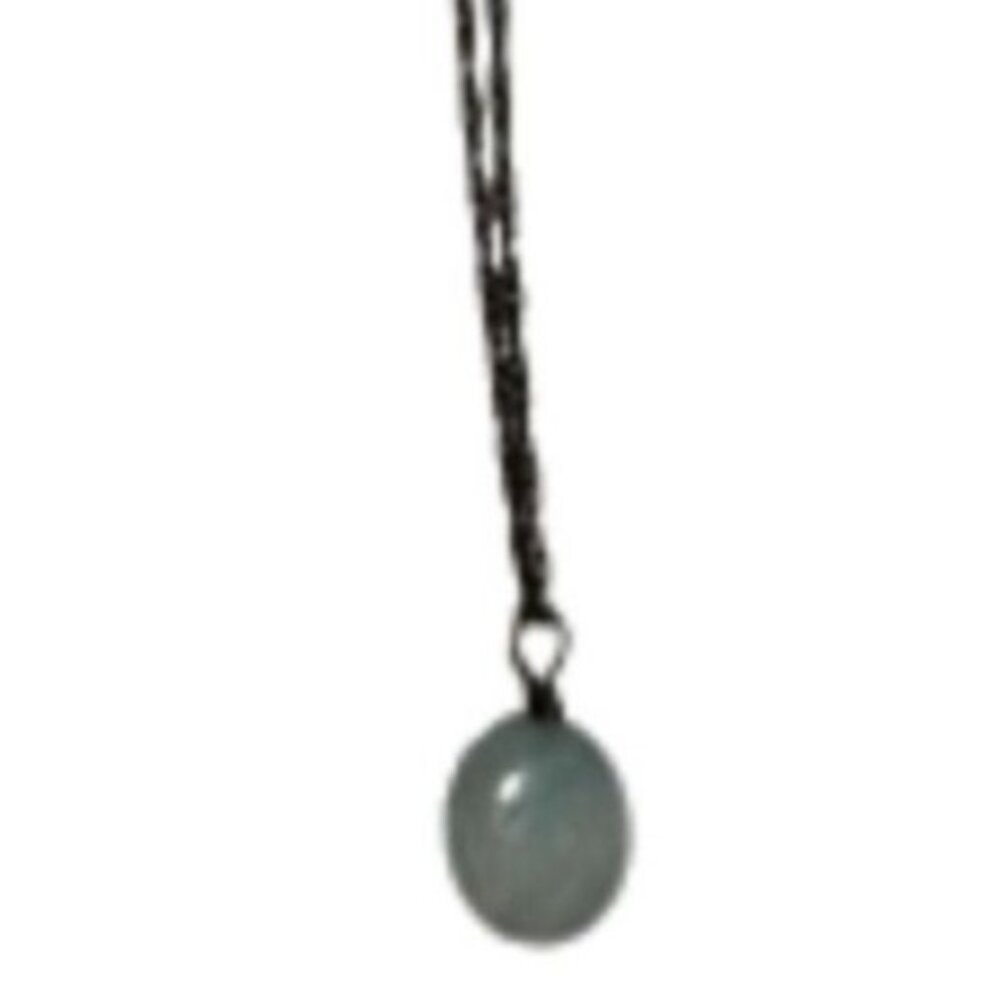 Boho Gemstone Pendant Necklace Blue Stone Retro Minimalist Fashion Jewelryn